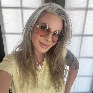 Chloe Gold and Pink Gradient Sunglasses